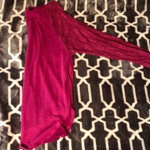 Wallflower pink lace long sleeve